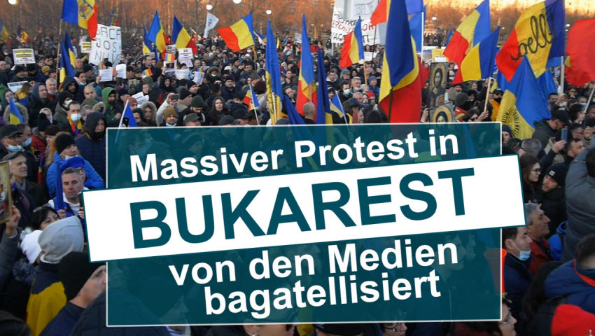 Massiver Protest in Bukarest von den Medien bagatellisiert