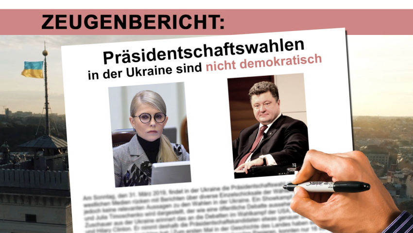 Zeugenbericht: Präsidentschaftswahlen in der Ukraine sind nicht demokratisch