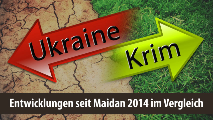 Ukraine - Krim: Entwicklungen seit Maidan 2014 im Vergleich