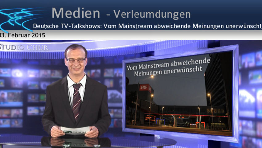 Deutsche TV-Talkshows: Vom Mainstream abweichende Meinungen unerwünscht