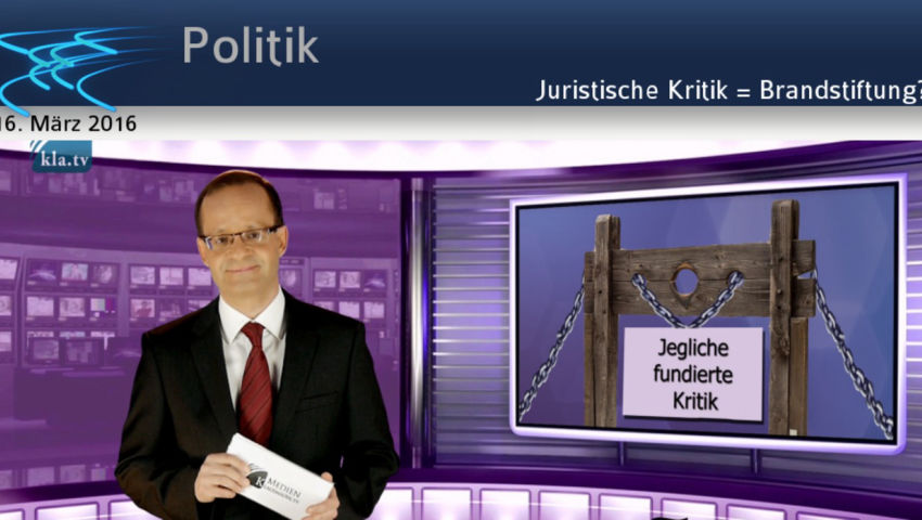 Juristische Kritik = Brandstiftung?