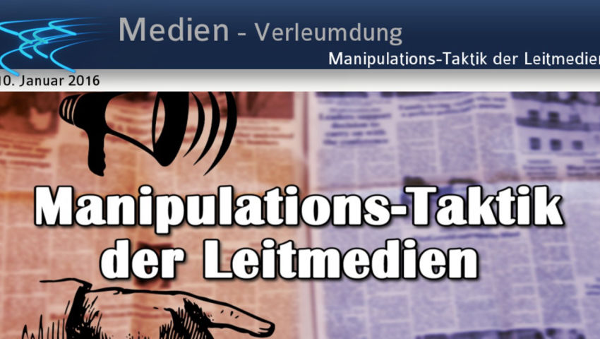 Manipulations-Taktik der Leitmedien