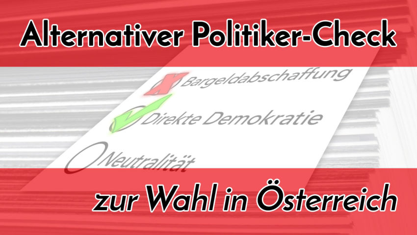 Alternativer Politiker-Check zur Wahl in Österreich