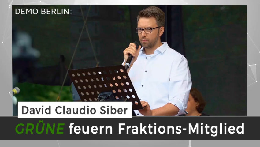 Demo Berlin: David Claudio Siber - Grüne feuern Fraktions-Mitglied