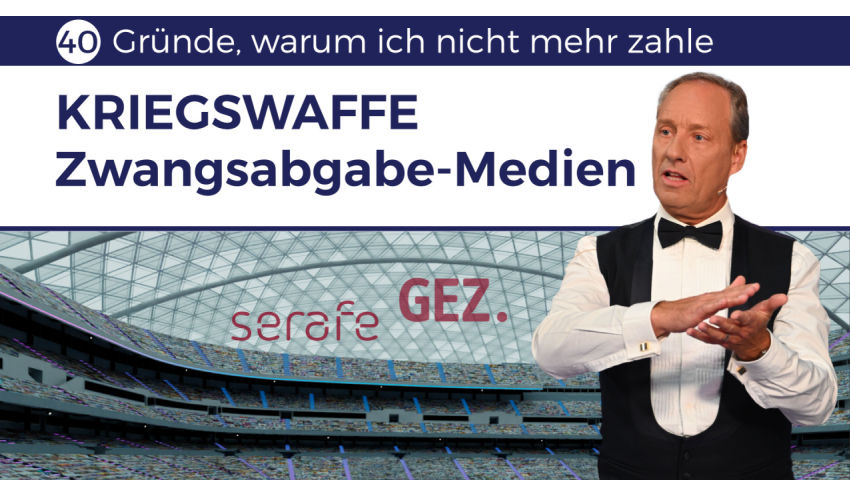 Kriegswaffe Zwangsabgabe-Medien | 40 Gründe, warum ich nicht mehr zahle (von Ivo Sasek)