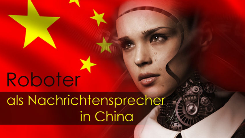 Roboter als Nachrichtensprecher in China