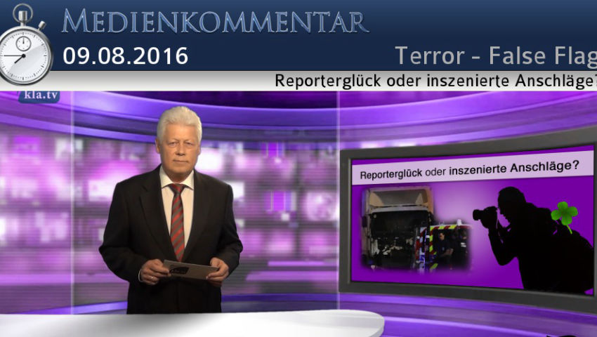 Reporterglück oder inszenierte Anschläge?