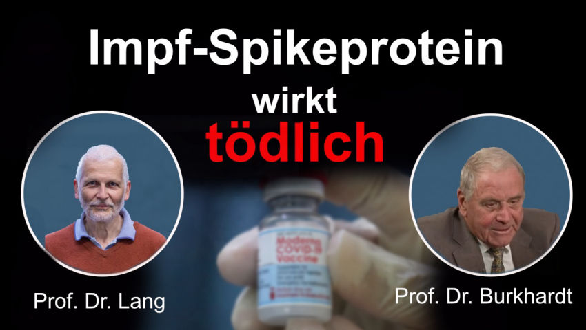 Prof. Dr. Burkhardt und Prof. Dr. Lang:
nImpf-Spikeprotein wirkt tödlich