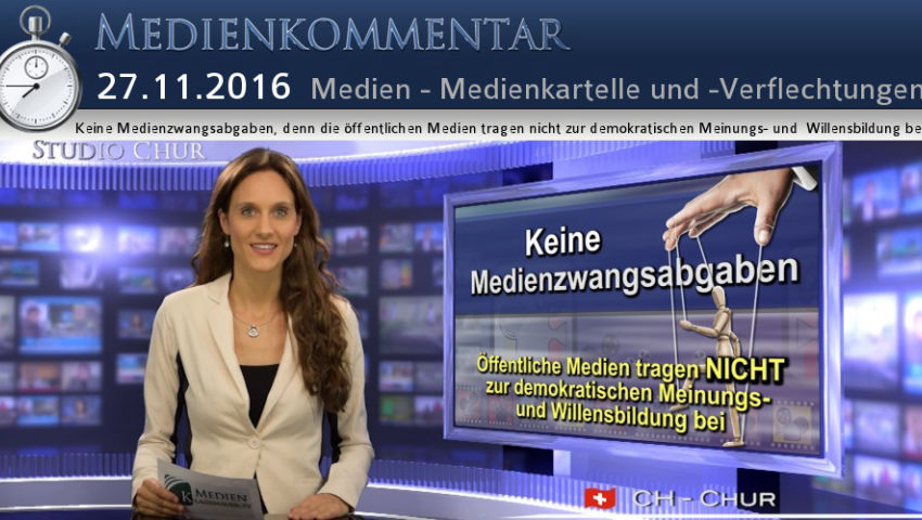 Keine Medienzwangsabgaben, denn die öffentlichen Medien tragen nicht zur demokratischen Meinungs- un