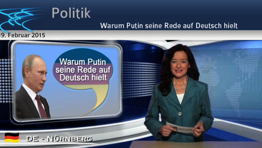 Warum Putin seine Rede auf Deutsch hielt