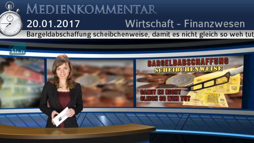 Bargeldabschaffung scheibchenweise, damit es nicht gleich so weh tut