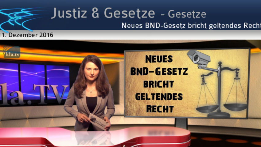 Neues BND-Gesetz bricht geltendes Recht