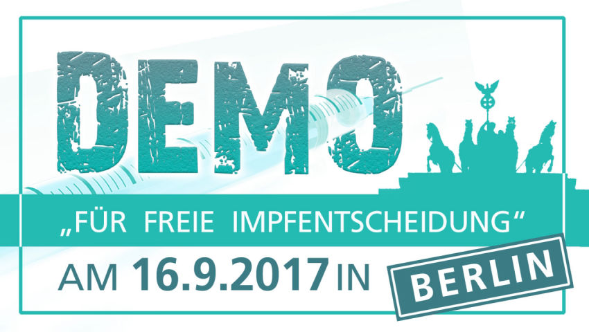 Demo „Für freie Impfentscheidung“ am 16.9.2017 in Berlin