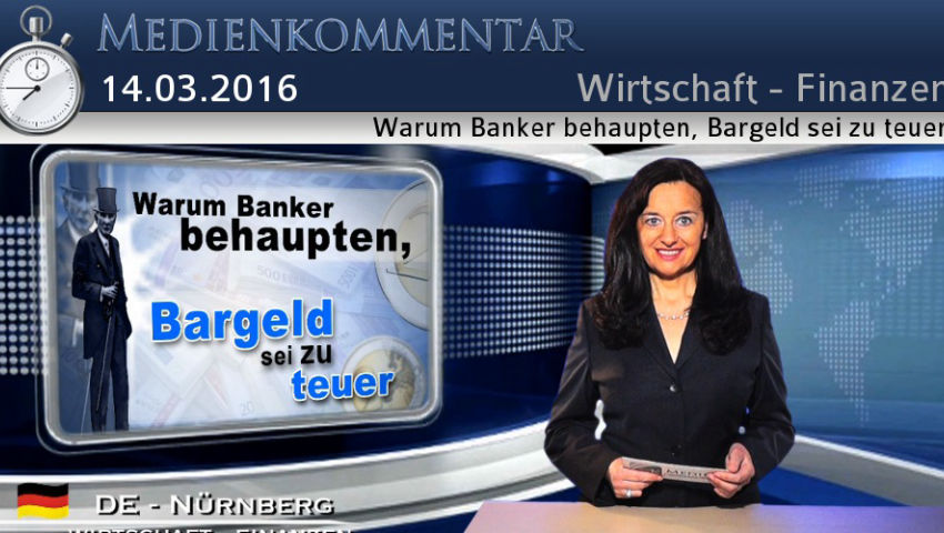 Warum Banker behaupten, Bargeld sei zu teuer