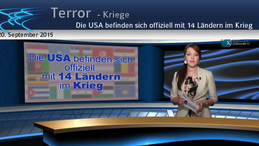 Die USA befinden sich offiziell mit 14 Ländern im Krieg