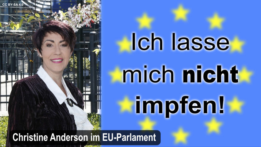 Christine Anderson im EU-Parlament: Ich lasse mich nicht impfen!