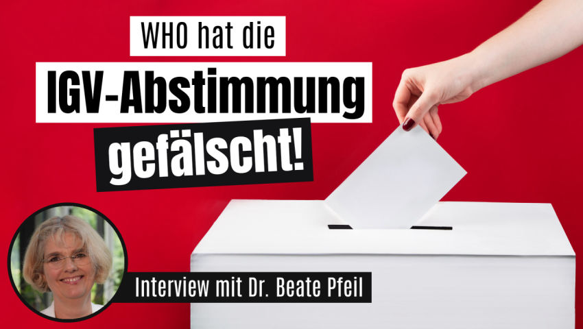 Wie die WHO die IGV-Abstimmung fälschte und wie man das rückgängig machen kann (Interview mit Dr. Be