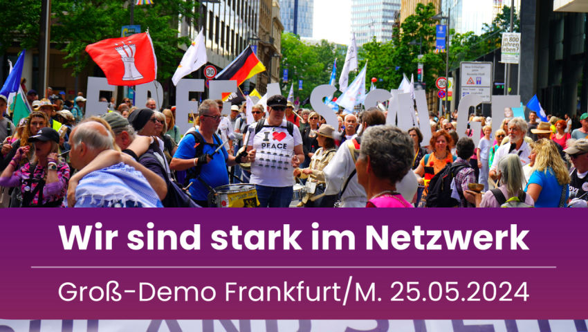 Demo Frankfurt (25.05.2024) – Aufklärung und Vernetzung