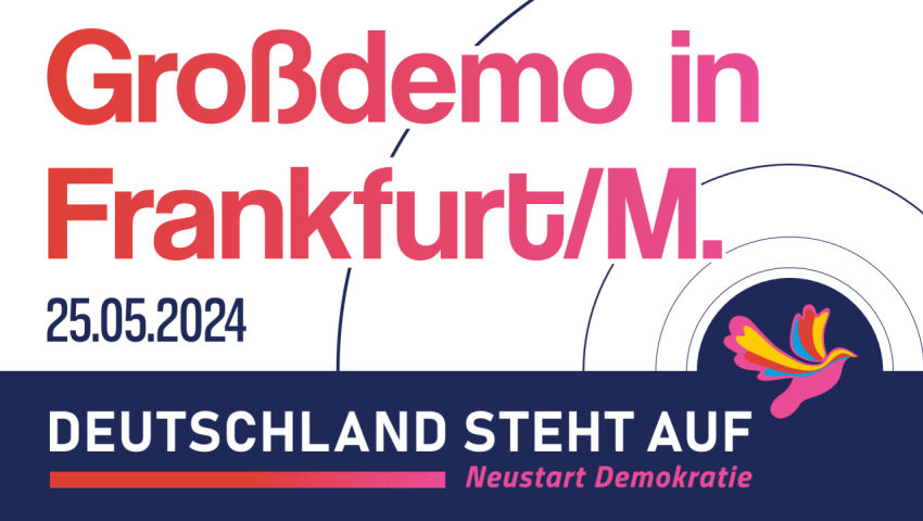 Großdemo in Frankfurt am 25.05.2024