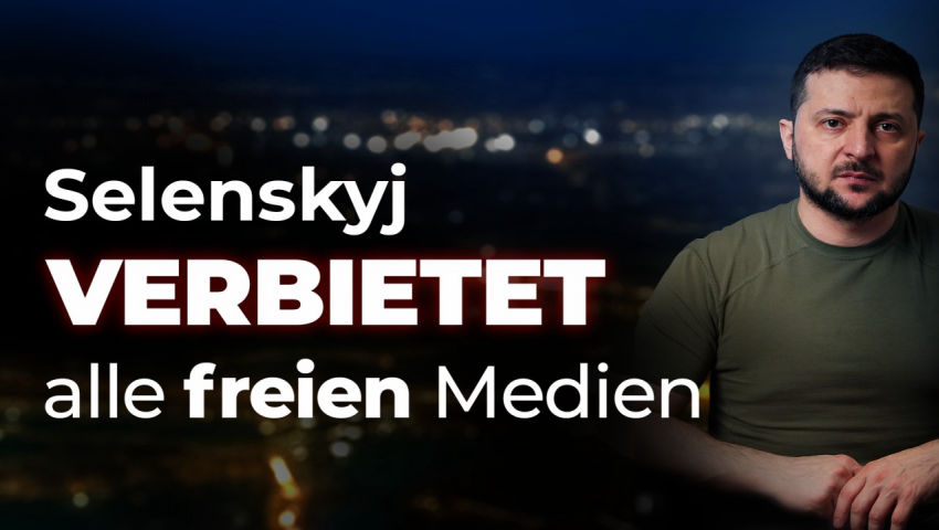 Selenskyj verbietet alle freien Medien