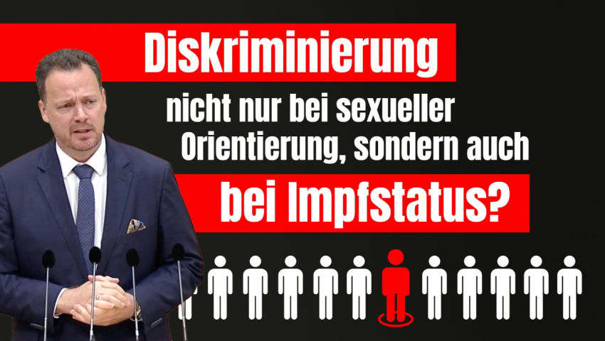 Diskriminierung nicht nur bei sexueller Orientierung, sondern auch bei Impfstatus?