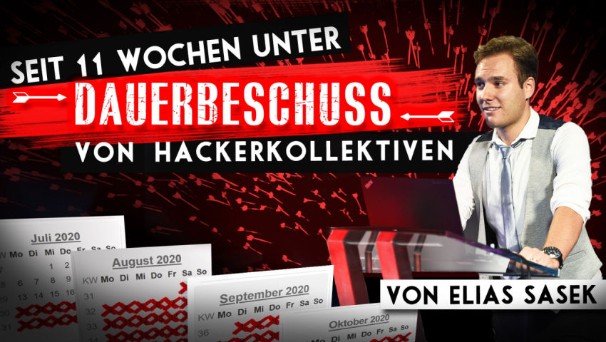 Seit 11 Wochen unter Dauerbeschuss von Hackerkollektiven (von Elias Sasek)