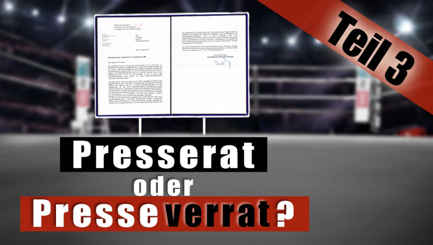 Presserat oder Presseverrat? Teil 3