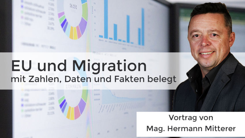 Vortrag von Mag. Hermann Mitterer: EU und Migration mit Zahlen, Daten und Fakten belegt