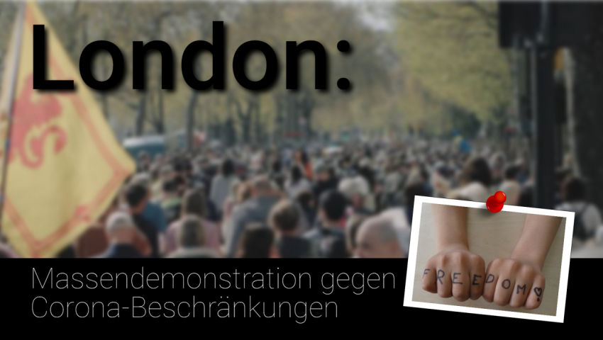 London: Massendemonstration gegen Corona-Beschränkungen