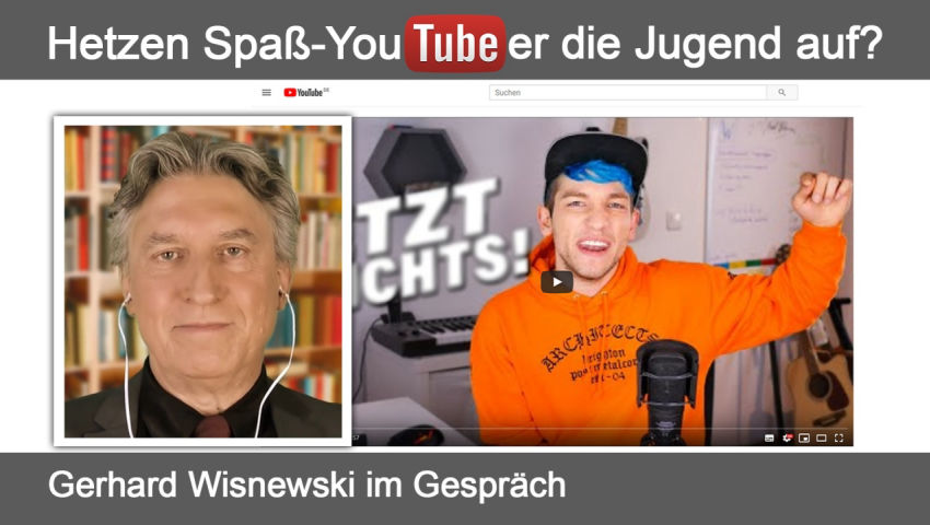 Hetzen Spaß-YouTuber die Jugend auf? (Gerhard Wisnewski im Gespräch)