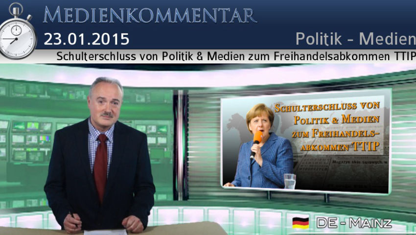 Schulterschluss von Politik & Medien zum Freihandelsabkommen TTIP