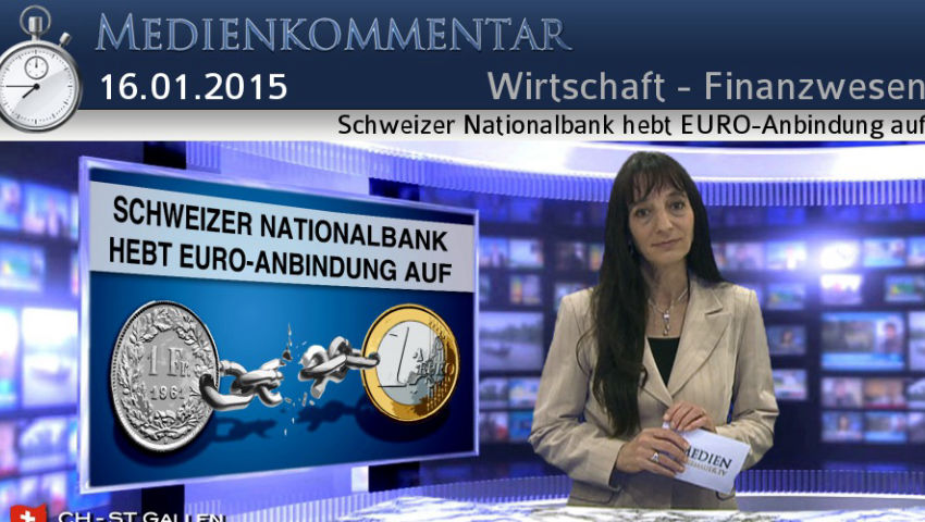 Schweizer Nationalbank hebt EURO-Anbindung auf