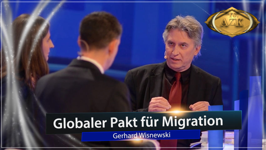 16. AZK: Bühnen-Interview mit Gerhard Wisnewski zum Thema 'Globaler Pakt für Migration'