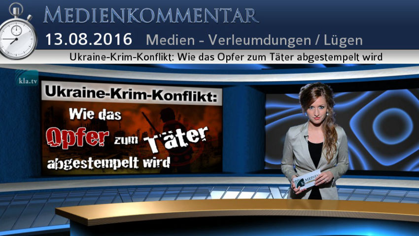 Ukraine-Krim-Konflikt: Wie das Opfer zum Täter abgestempelt wird