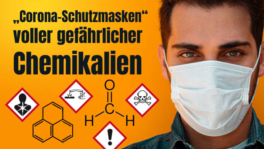 „Corona-Schutzmasken“ voller gefährlicher Chemikalien