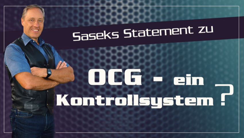 Saseks Statement zu 'OCG – ein Kontrollsystem?'