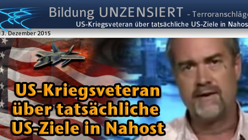 US-Kriegsveteran über tatsächliche US-Ziele in Nahost