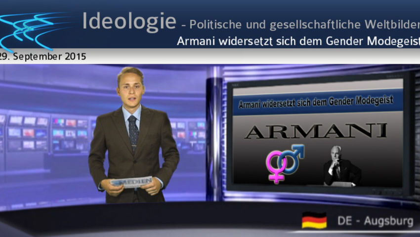 Armani widersetzt sich dem Gender Modegeist