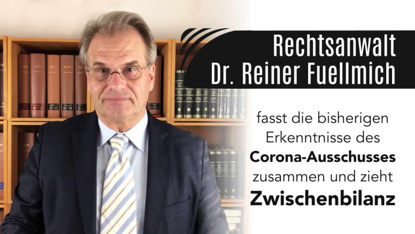 Rechtsanwalt Dr. Reiner Fuellmich fasst die bisherigen Erkenntnisse des Corona-Ausschusses zusammen 