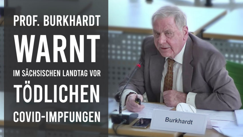 Prof. Burkhardt warnt im Sächsischen Landtag vor tödlichen Covid-Impfungen