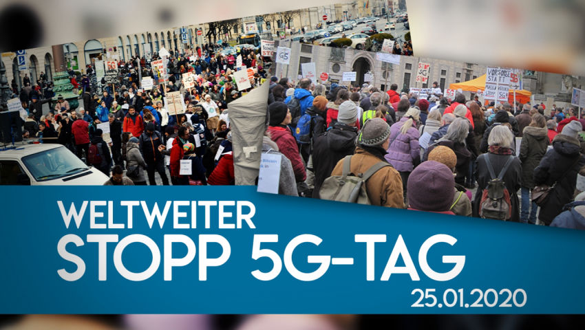 Weltweiter Stopp 5G-Tag vom 25. Januar 2020