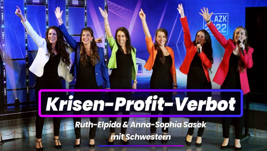 18. AZK: ♫ „Krisenprofitverbot“ ♫ mit Vorwort von Ruth E.  Sasek