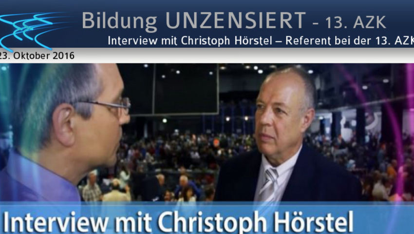 Interview mit Christoph Hörstel – Referent bei der 13. AZK