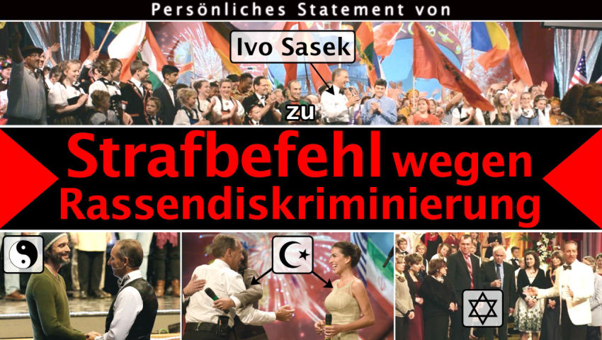 Persönliches Statement von Ivo Sasek zum Strafbefehl wegen Rassendiskriminierung