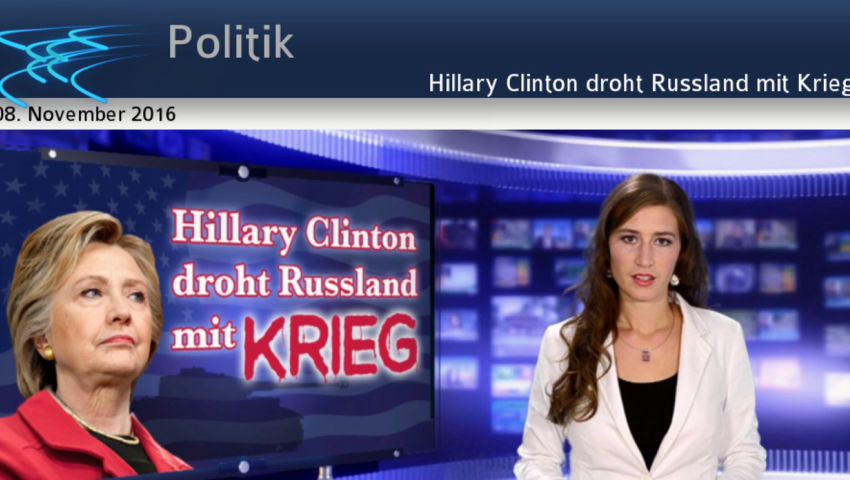 Hillary Clinton droht Russland mit Krieg