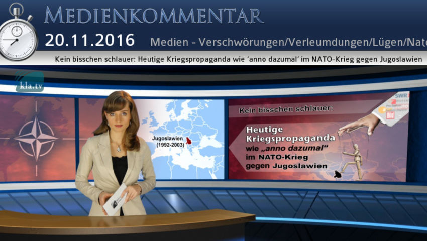 Kein bisschen schlauer: Heutige Kriegspropaganda wie ‘anno dazumal’ im NATO-Krieg gegen Jugoslawien